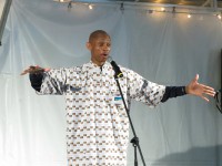 Chetter Galloway of Virginia thrilled audiences at last year's Charleston Tells Storytelling Festival.  Photo by Cynthia Bledsoe.