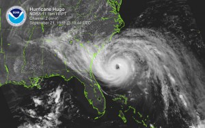 Hurricane Hugo, 1989.
