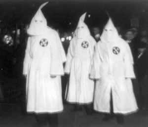 Klansmen in a 1922 photo from Virginia.