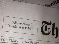 BRACK:  Some news not fit to print