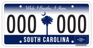 SC license plate