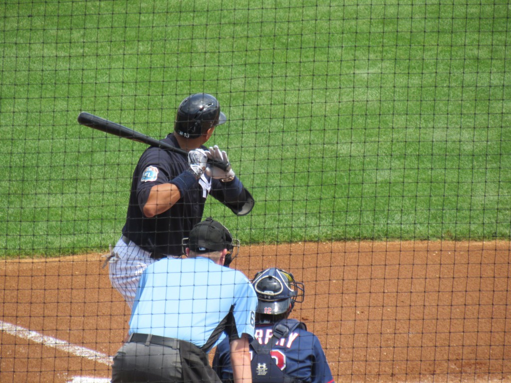 Yankees' slugger Alex Rodriguez at home plate.