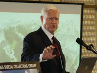 Former U.S. Sen. Fritz Hollings at a 2008 event at the University of South Carolina.