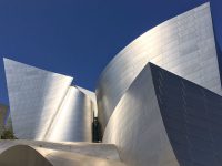 The Walt Disney Concert Hall in downtown Los Angeles is shiny, curvy and a sight to behold.
