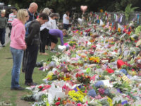 Mourners in Christchurch, New Zealand.  Via Wikipedia.