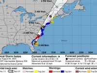 NEWS: Tropical storm may turn into hurricane Monday