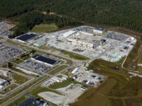 Aerial view in 2018 of the MOX plant at Savannah River Site.  Photo is ©High Flyer, via SRS Watch.  Used by permission.