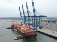 The Leatherman terminal opened earlier this year in North Charleston providing extra capacity to Charleston's port operations.  Photo by S.C. Ports Authority.
